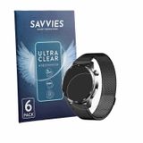 Savvies - Screenprotector voor Mopuea Smartwatch 1.55" - Folie Beschermfolie transparant 6 Stuks