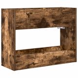 vidaXL - Opslaghaak & Rek - Rook Eiken - 65 x 24 x 50 cm - Bewerkt hout
