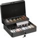 Relaxdays Geldkistje met slot - Grijs - 8,5 x 30,5 x 24,5 cm