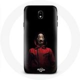 Maniacase Etui voor Samsung Galaxy S5 La casa de papel Masker zwarte achtergrond