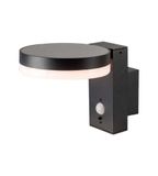 V-TAC Lampe solaire murale avec capteur LED IP54 220 lumen – lampe d'extérieur solaire 3000K ronde