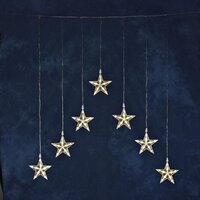 Konstsmide LED Sterrensnoer Lichtgordijn - 116x75 cm - Warm Wit - Buiten
