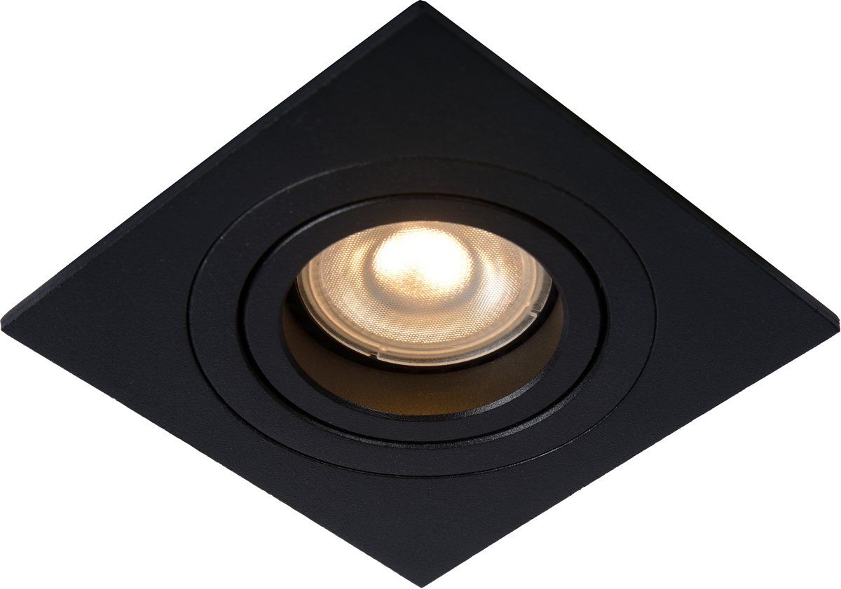 Lucide TUBE - Inbouwspot - GU10 - Zwart - Aluminium