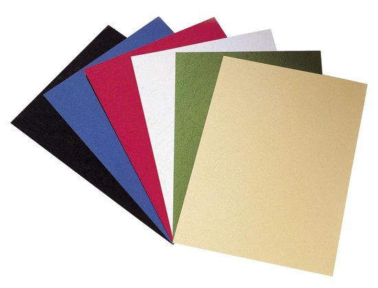 Pavo Schutbladen lederlook 250gr. - A4 - ivoor - 100 stuks