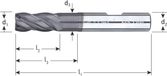 Rotec VHM vario-frees, 'Silver-Line', ø18