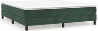 vidaXL Boxspring bed 180x200 cm fluweel donkergroen