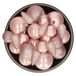Decoris Boules de Noël et pommes de pin - 32x pièces - rose clair - plastique - 6, 8 et 10 cm