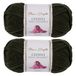Utopia Crafts Cuddle Super Chunky Chenille Soft Yarn for Knitting and Crochet 2x 100g (Onyx)