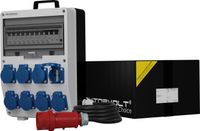 Doktorvolt Mobiele stroomverdeler TD-S/FI 8x230V Mennekes dozen 5x4mm2 kabel 32A stekker stekkerdoos bouwstroomverdeler 9719