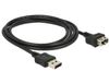 DeLOCK Câble USB 2.0-A de 2 m - Noir - 83665