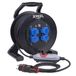 PCE 9350001 PRCD-kabelhaspel Kunststof PRCD-S+ Zwart, Blauw, Grijs, Rood IP54