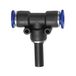 Riegler T-steekverbinding, insteeknippel 10 mm "blauwe serie", rood, voor slang-buiten-Ø 6 mm, werkdruk max. 15 bar, kunststof