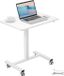 Bureau pour ordinateur portable avec hauteur réglable (713-1118 mm) Table pour ordinateur portable, table de projection, blanc Table pour ordinateur portable, pliable, 690 x 480 mm Bureau mobile, table d'entretien, table informatique, poste de travail pour la maison et le bureau