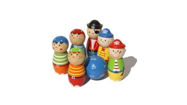 Simply for Kids 22107 Houten Kegelspel Piraten