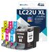 Brother Cartouches d'encre LC22UXL (lot de 4)