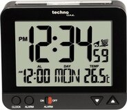 Technoline WT 195 - Wekker - Zwart - Radiogestuurd - Met Alarm en Snooze Functie