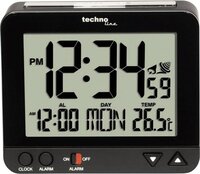 Technoline WT 195 - Wekker - Zwart - Radiogestuurd - Met Alarm en Snooze Functie