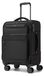 Valise - Valise souple pour bagage cabine avec compartiment pour ordinateur portable - 4 roues - Serrure TSA - Taille S - 37,5 x 25,5 x 57,5 cm - Noir