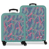 Reebok Kofferset Turquoise Groen 46x65x25 cm