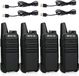 Retevis RT622 talkie-walkie, 4 mini-radio's, PMR446 (sans licence), 16 canaux, VOX, squelch, scan, CTCSS/DCS, radio avec câble de chargement USB