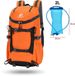 CarryQuest® - Sac à dos d'hydratation 30L - Sac à dos de randonnée en nylon durable avec compartiment à eau, système de boisson, ventilation du dos, sangle de compression et chargement frontal/par le haut - 49x28x19 cm - Orange