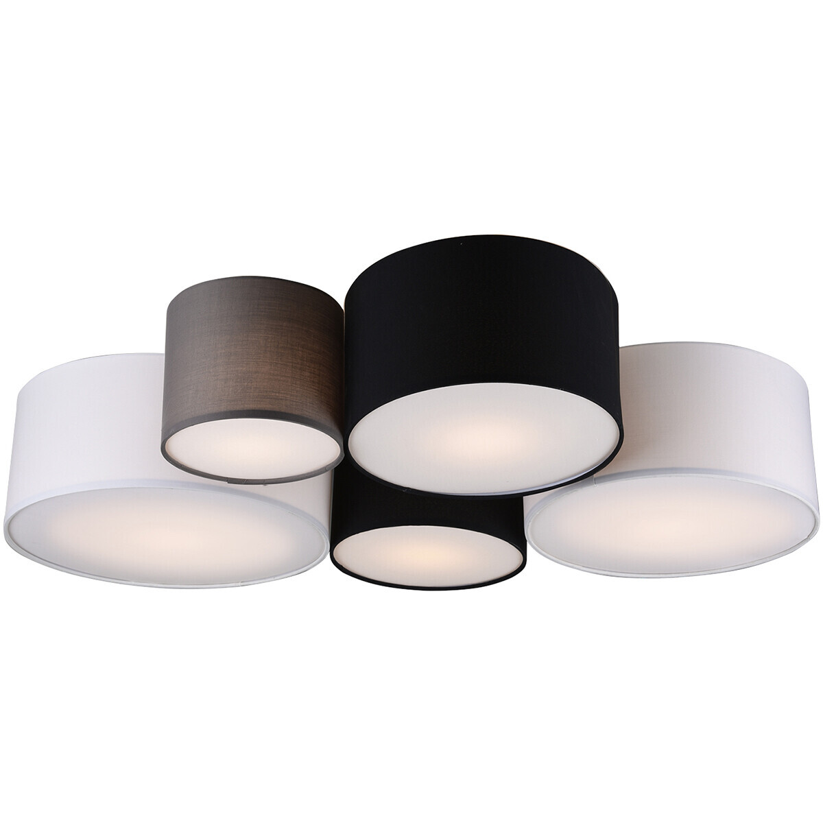 BES LED LED Plafondlamp - Plafondverlichting - Trion Hotia - E27 Fitting - 5-lichts - Rond - Meerkleurig - Aluminium