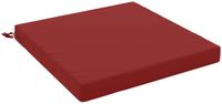 vidaXL - Coussin d'assise - SOEST - 100% Polyester - Rouge vin - 80 x 80 x 7 cm