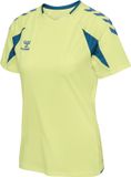 Hummel Hmlcore 2.0 Jersey S/S Woman sportshirt voor dames - Pale Lime Yellow/Celestial - Maat S