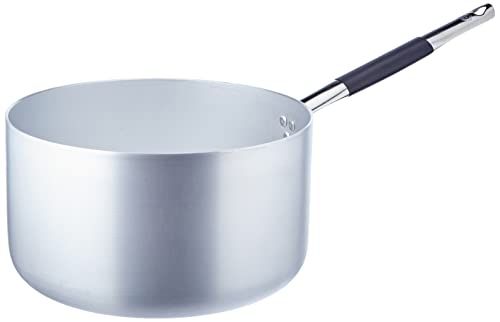 Pentole Agnelli Line aluminium inductiepan, inductiebodem met 1 greep Cool hoog 28 cm zilver/zwart