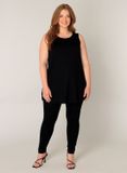 BASE LEVEL CURVY Abbigail Top - Black - maat 3(52)