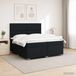 Maison Exclusive - Lit boxspring avec matelas Noir 200 x 200 cm Tissu