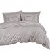 DARYMEX GROUP Bambou Coton Linge de lit 140x200 Gris Rayé 4 Pièces