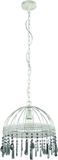 EGLO Steeleville Hanglamp - E27 - Ø 35 cm - Wit|Bruin