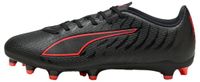 PUMA Unisex Ultra 6 Play FG/AG voetbalschoen, zwart rood, 11.5 UK, Puma Zwart PUMA Rood, 46.5 EU