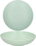 Plasticforte Rond bord/camping - 8x - diep bord - D19 cm - vert - kunststof - soepborden