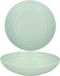 Plasticforte Rond bord/camping - 8x - diep bord - D19 cm - vert - kunststof - soepborden