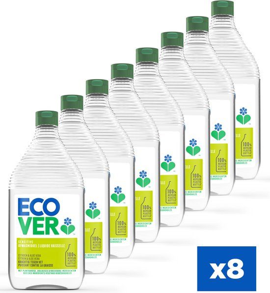 Ecover Afwasmiddel - Voordeelverpakking 8 x 950 ml - Citroen & Aloë Vera