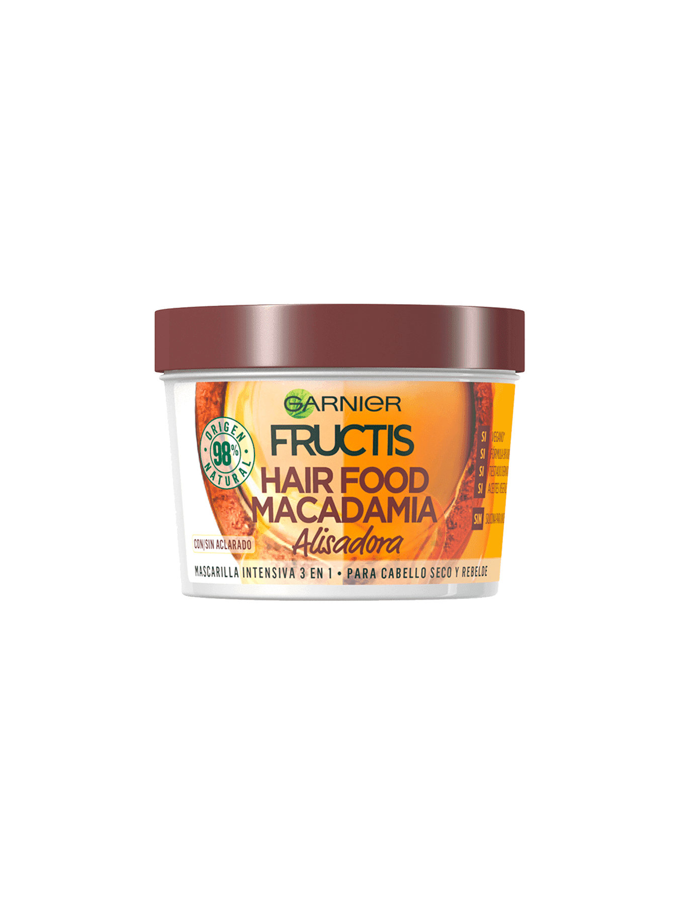 Fructis Hair Food Macadamia - Haarmasker - 390 ml