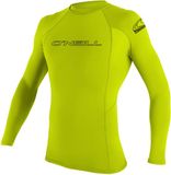 O'Neill Basic Skins L/S Crew Surfshirt - Maat XL - Mannen - Geel/Zwart