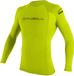 O'Neill Basic Skins L/S Crew Surfshirt - Maat XL - Mannen - Geel/Zwart