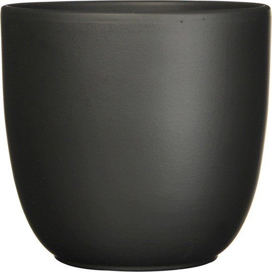 Mica Decorations Tusca Plantenpot - Zwart - D17/H16 cm