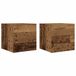 VidaXL Tv-wandmeubelen 2 st 30,5x30x30 cm oud houtkleurig