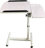 Industriële Bedtafel - Wit - Rechthoek - Hoogte instelbaar