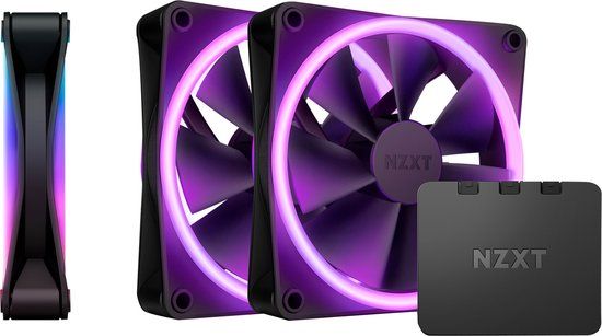 NZXT F120 RGB Duo - Triple pack - Zwart - 120mm