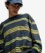 Superdry Homme Top Rayé Manches Longues Bench OverTaille Green Taille: XL