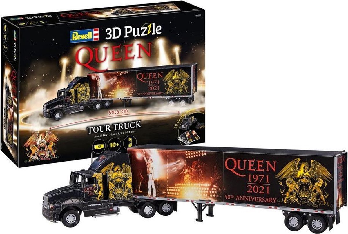 Revell 00230 QUEEN Tour Truck - 50th Anniversary 3D Puzzel