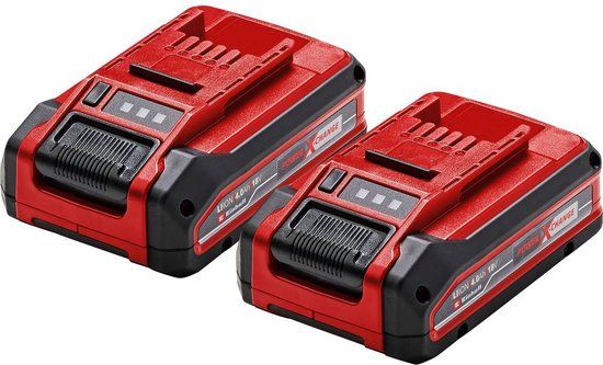 Einhell Twinpack 4.0 Ah Plus Accu - Power X-Change - 18 V/Li-ion - 2x 4.0 Ah accu