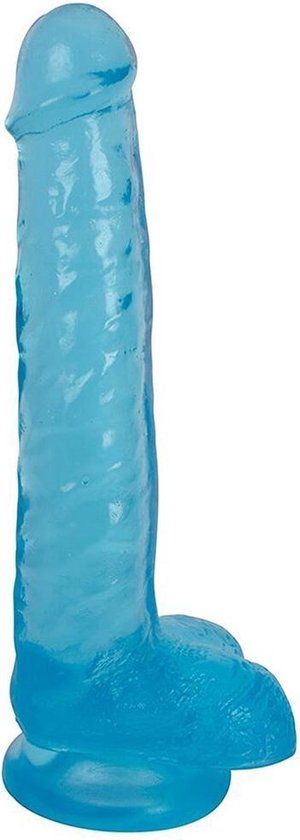 Lollicock Dildo Met Ballen 20 CM - Berry Ice - Blue