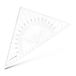 Aristo AR1558/2 cursdriehoek (plexiglas, 27 cm) glashelder