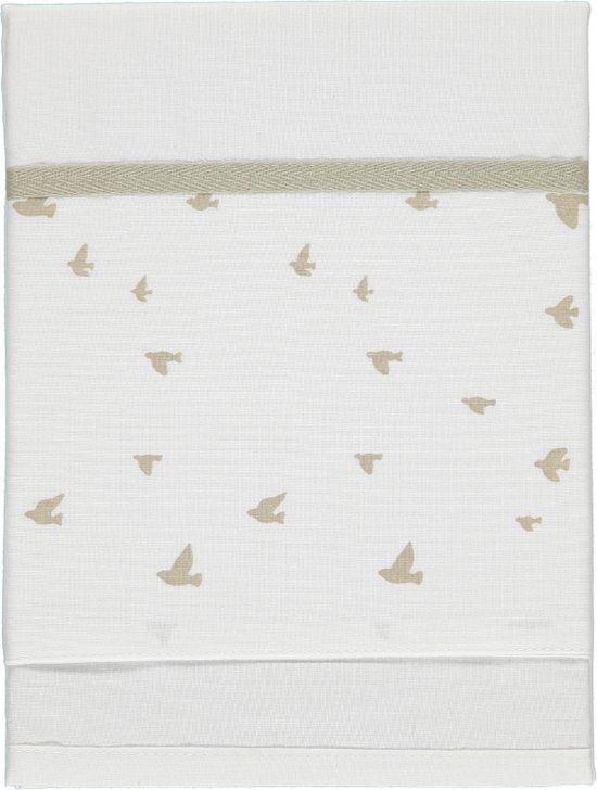 Briljant Baby Wieg Laken Birds - 75x100 - Zand